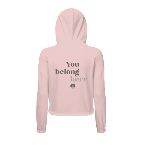 Full Zip Slogan Hoodie - You Belong Here Thumbnail