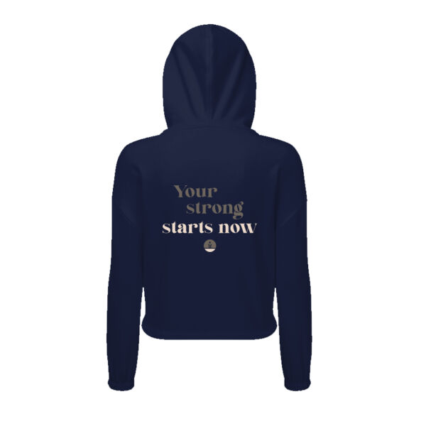 Full Zip Slogan Hoodie- Your Strong Starts Here Thumbnail