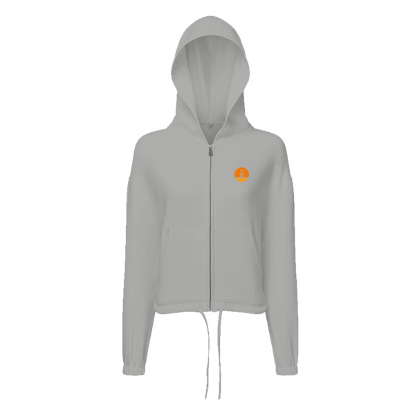 Full Zip Slogan Hoodie with KC Pilates Logo Thumbnail