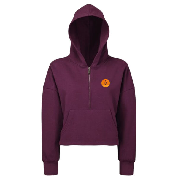 1/4 Zip hoodie with KC Pilates Logo Thumbnail