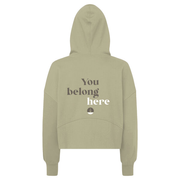 1/4 Zip hoodie with You Belong Here Thumbnail